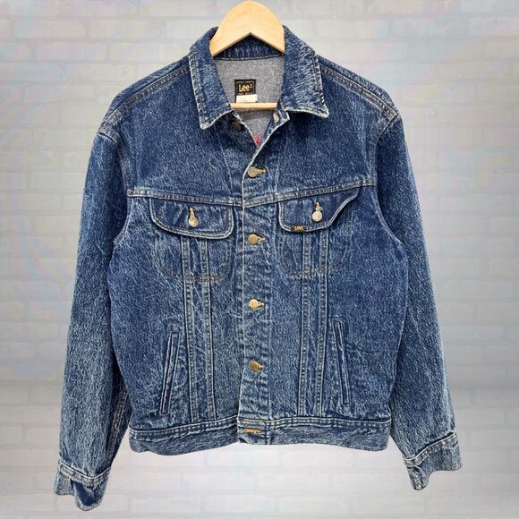 Vintage 90s Lee Jeans Hard Rock Cafe Oversized Jacket Size Small (Fits Large) - Picture 2 of 7